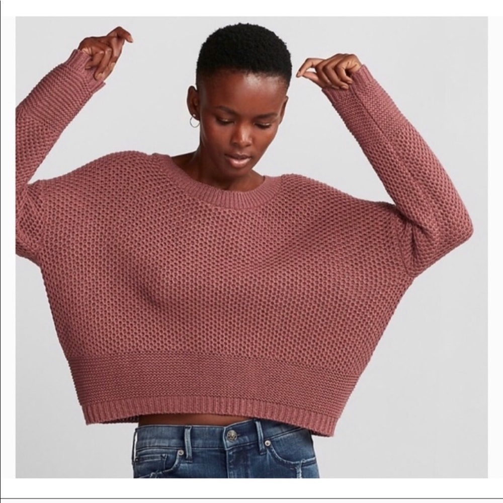 Lace Up Split Back Sweater - image 4